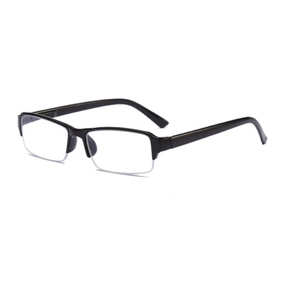 9-Pack Men's Half Frame Blue Light Blocking Reading Glasses - Spring Hinge, Clear Lens