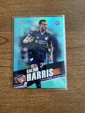 2022 Topps Chrome MLS Calvin Harris Aqua Refractor Rookie 203/299 RC Playoffs