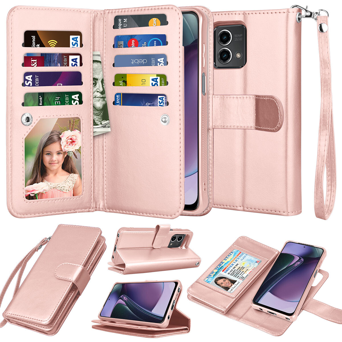 Custodia Portafoglio Moto G COTDINFOR Custodia Portafoglio Per Motorola Moto G Stylus 5G 2023 - Pelle PU, Chiusura Magnetica Cover Pelle PU Moto G