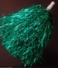 Costume Accessory - Glitzy Green Cheerleader Pom Pom - EUC