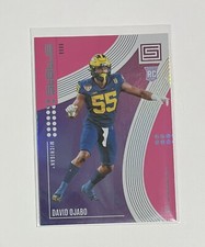 David Ojabo Rookie 2022 Chronicles Draft Picks Status Pink #25 & Sage Gold RC