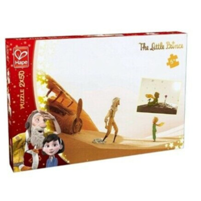 PUZZLE 50 TEILE DER KLEINE PRINZ 2X50 HAPE 824703 THE LITTLE PRINCE XX