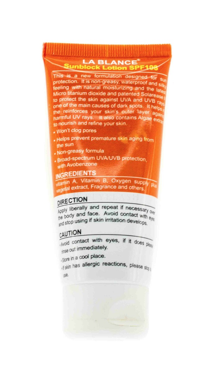 La Blance SPF 108 UVA/UVB Protection Sunblock1.98oz/60mL NIB Exp