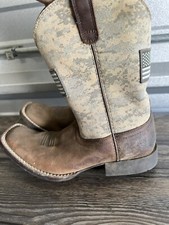 Ariat Boys' Patriot American Flag Western Boot Size-5 Square Toe - 10027279