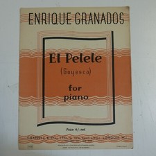 GRANADOS el pelele [goyesca], pianoforte solo, chappell vintage