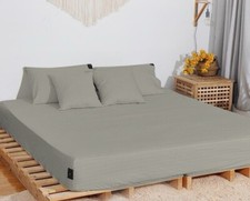 Green Earthing Sheet Double Bed Fitted UK Plug Cotton Silver Grounding Healing