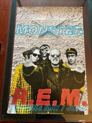 R.E.M. Vintage Monster Promo Tour Poster 36” X 24” REM | eBay