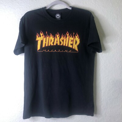 Vintage Thrasher Magazine San Francisco Tag Flames Mens Medium