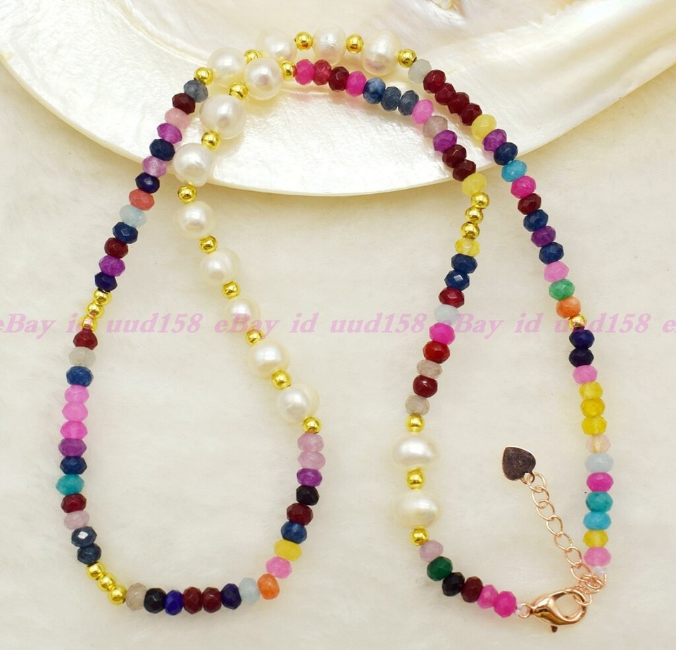 Ombre Jade & Mixed Semi Precious Gem Rondelles main image 1