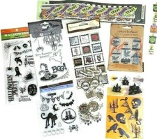 Dimensional Halloween Stamps Clear Stampers See Descriptions All New