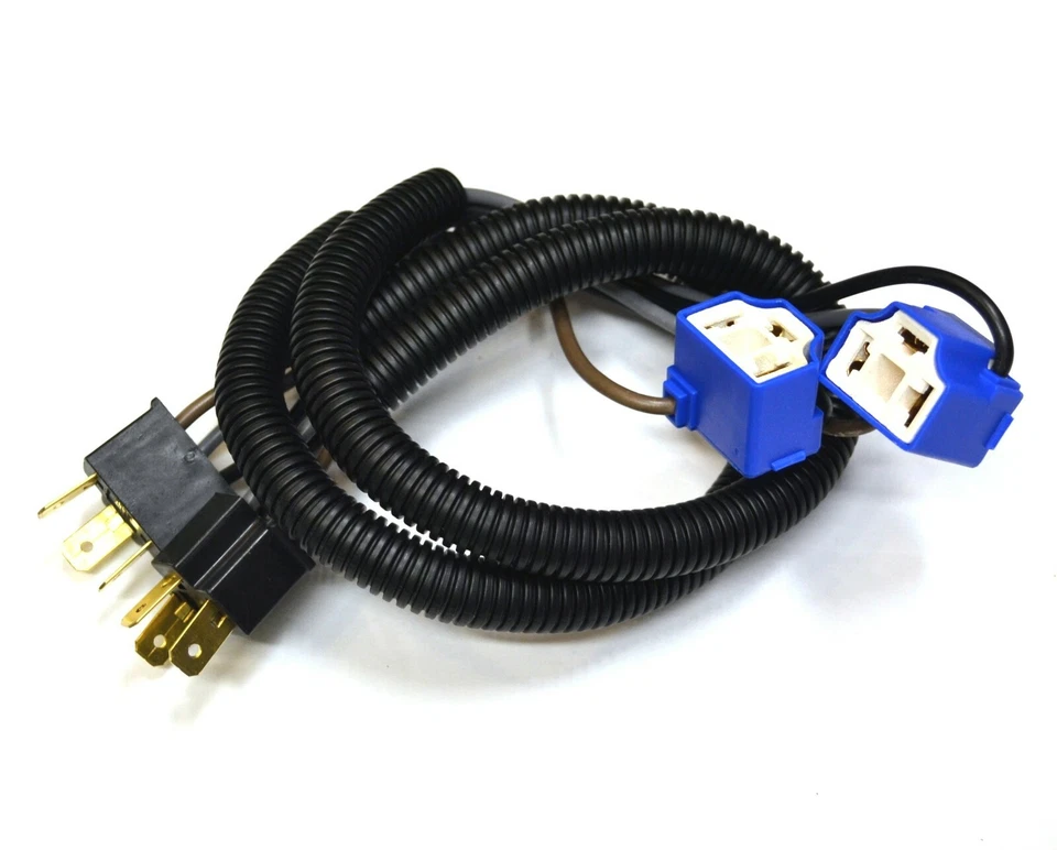 Cable Cerámico 9003 HB2 H4 Dos Arnés Cabezal Luz Adaptador Repuesto Plug Play OE Foto 2 de 4