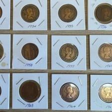 QUEEN ELIZABETH II HALF PENNY COINS DATED 1953-1967 CHOOSE YEAR