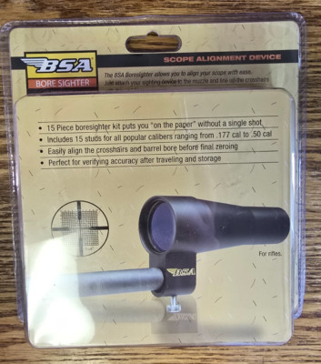 BSA Optics Laser Bore Sighter Kit with Arbors in Soft Case BS30CP