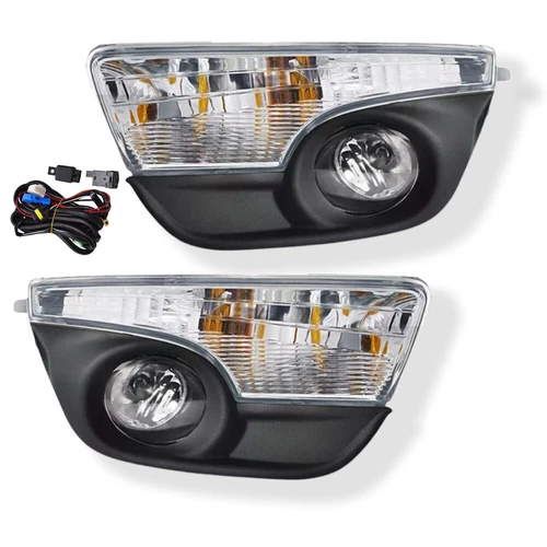 Pair Fog Light & Corner Turn Signal Lamp For 2013-2015 Nissan Altima W/ Wiring - Picture 2 of 17