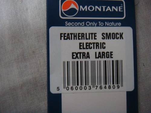 MONTANE FEATHERLITE XL BLUE ULTRALIGHT PERTEX BACKPACKING/CYLCING WINDSHIRT  image 4