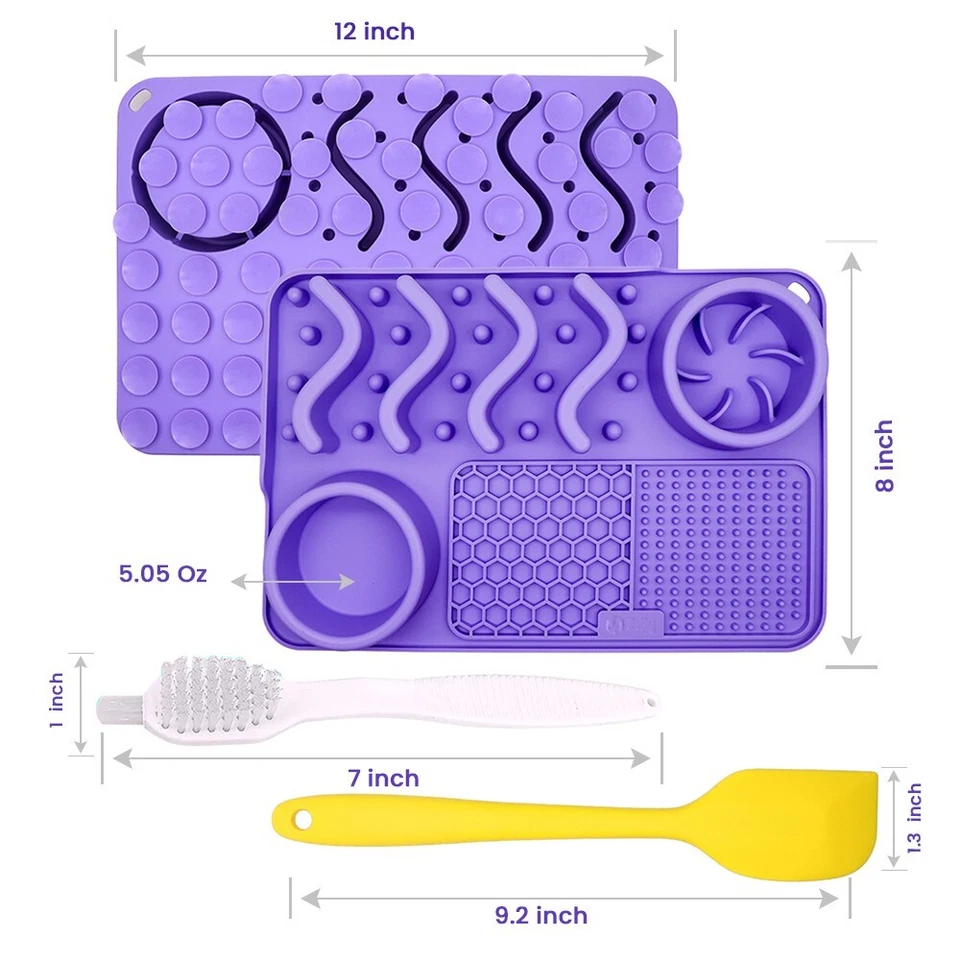 32 pcs in Assorted colors Dog feeding mat available in Bulk lot Wholesale price - Image 4 of 4