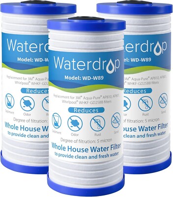 Waterdrop AP810 Whole House Water Filter, Replacement for 3M  Aqua-Pure  AP810
