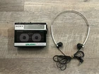 Sony Walkman WM-F15 with Original Belt Clip & Headphones. Radio Works