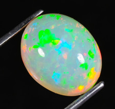 4.00 Ct Natural Ethiopian Opal 12x10 mm Multi Fire Opal Cabochon Loose Gemstone