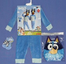 BLUEY Costume-Child 2T-Blue Jumpsuit-Headpiece-BONUS SOCKS-DOG Halloween-NEW LOT