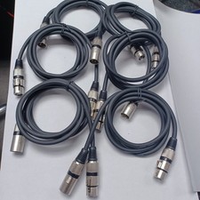 Image of 6x 20m XLR Microphone Patch Cable Male To Female Balanced