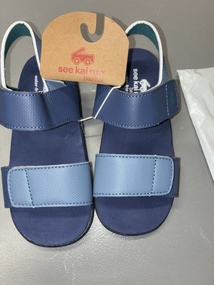 See Kai Run Basics Blue Slip-On Sandals Unisex Kids US Size 12 Water-Friendly