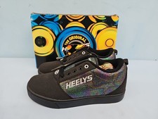HEELYS Pro 20 EMB Wheeled Skate Kids Shoes Youth US 6 Black Iridescent