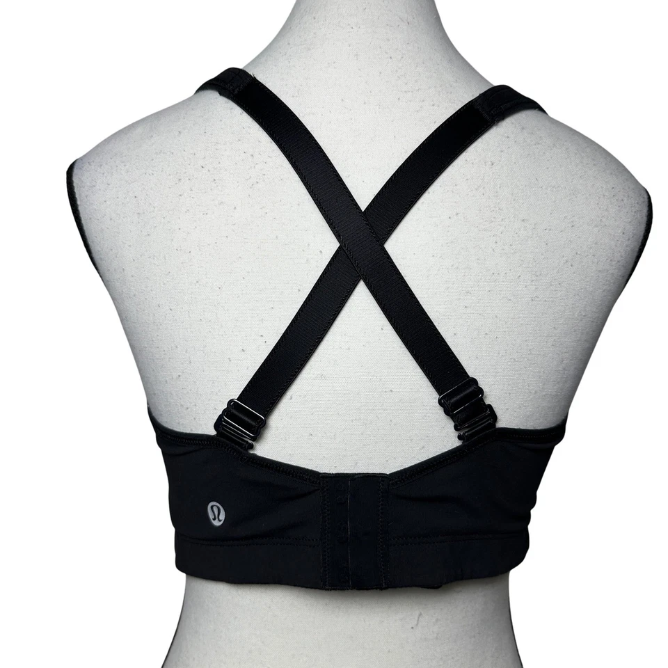 Lululemon Athletics Black Sports Bra 36DD High Support Adjustable Straps Active - Image 2 of 4