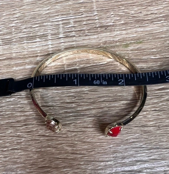 "Brazalete brazalete Kendra Scott Elton, tono dorado, oro rosa y rojo 5,75""" Foto 2 de 4
