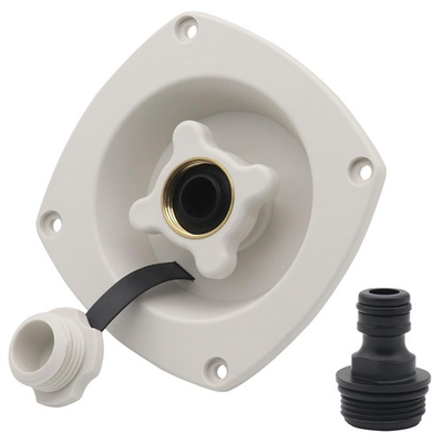 #ad RV City Water Inlet Connection Pressure Reducing Fill Hatch with Brass Check ... $33.52