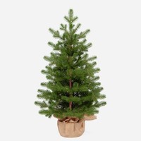 artplants Deko Tannenbaum Naantali, Jutesack, 60Cm, Ø40Cm