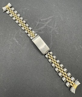 13MM Rolex SS 18k Gold 62523D TT Jubilee 468B Ends Datejust 6917 69173 Band