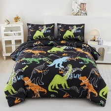 Twin Comforter Set for Boys Dinosaur Bedding Twin Kids Dinosaur Bed Set for T...
