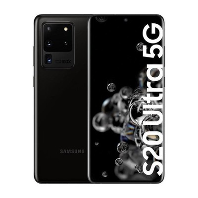 Samsung Galaxy S20 Ultra 5G 6.9'' 128GB GSM Fully Unlocked (G988U1)(Cosmic Black)