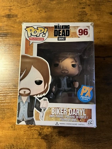 Funko Pop! The Walking Dead Biker Daryl #96 Box Damage PX Previews