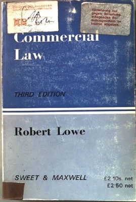 Commercial law Lowe, Robert: