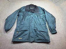 Eddie Bauer EBTEK GoreTex Jacket Mens Medium Green Vintage Parka Shell -No Hood