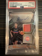 2023-24 Panini Black Rookie Memorabilia Autographs Ausar Thompson Ruby FOTL /21