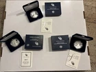 2013 2017 2018 Lot Of 3 - American Eagle 1 Ounce Silver Proof Coin w/ OGP & COA