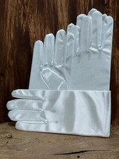 Child White Satin Gloves Small and Medium First Holy Communion