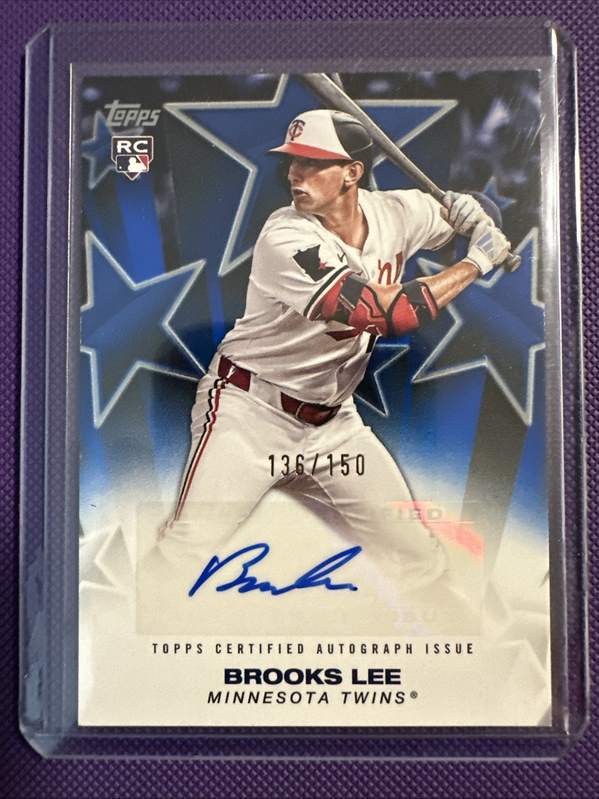 2025 Topps Series 2 - Baseball Stars Autographs Brooks Lee #BSA2-BL Blue /150