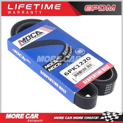 EPDM Serpentine Belt for 08-20 Cadillac CTS Toyota Corolla Kia Mercury 6PK1220
