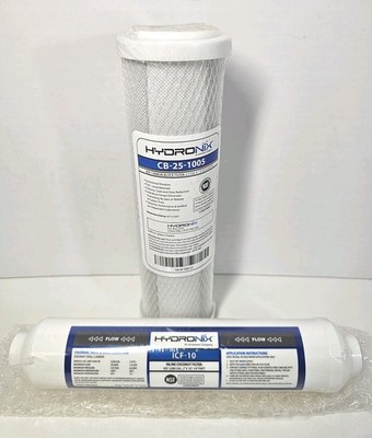 HYDRONIX CB-25-1005 NFS Carbon Filter 2.5 ODx1.1 ID x 9.875 L ICF-10 Coconut NEW