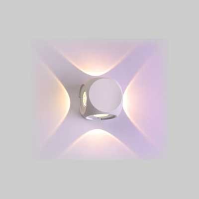 Faretto da Muro LED Rory 4W IP54 Bianco: Montaggio Facile e Duraturo