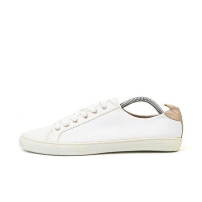 Gap Damen Lace Up Sneaker Schuh Weiß Leder Low-Top & Crafted EU 40,5