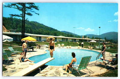 #ad Asheville North Carolina Howard Johnson#x27;s Motor Lodge Vintage Photo Postcard $0.99