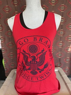 Let s go brandon Womens tank top Sz Lg