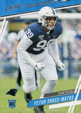 2020 Donruss Football Card #295 Yetur Gross-Matos Carolina Panthers DE Rookie. rookie card picture