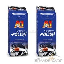DR WACK 2x 500ml A1 SPEED POLISH POLITUR LACKVERSIEGELUNG AUTOPOLITUR LACK 52294