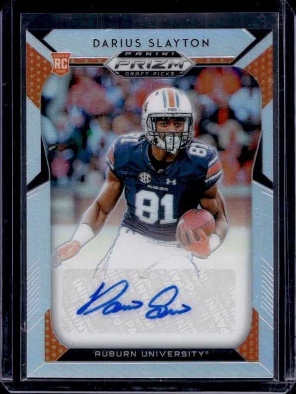 2019 Panini Prizm Draft Picks Darius Slayton Prizm Silver Auto RC Rookie #281